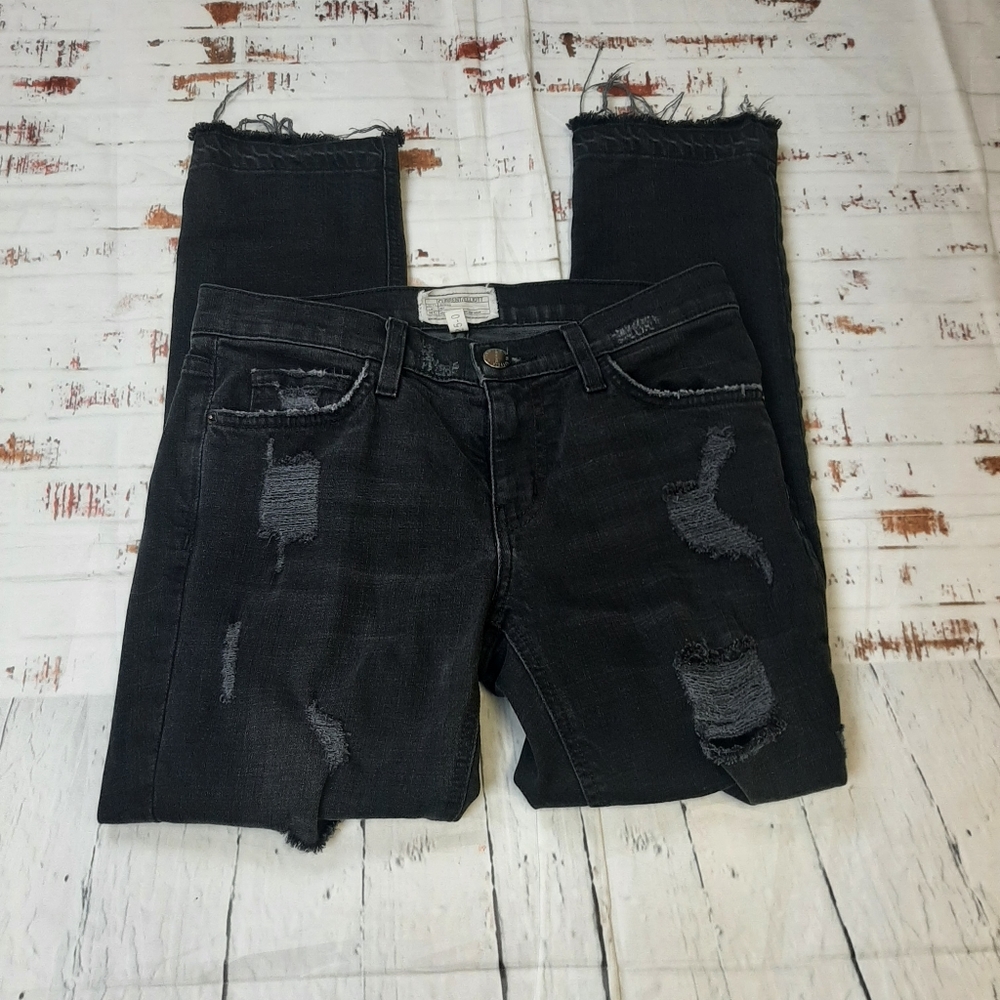 Current Elliott cropped straight townhouse jeans - Picture 5 of 11
